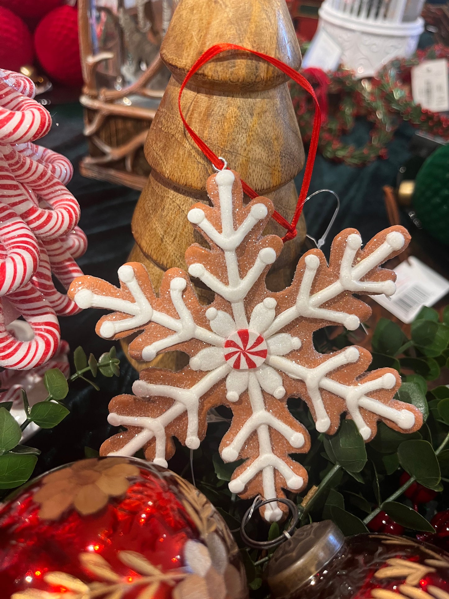 Gingerbread Snowflake Ornament