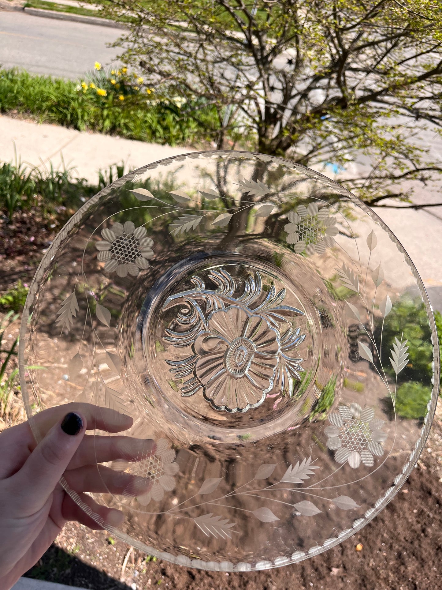 Vintage Crystal Plates