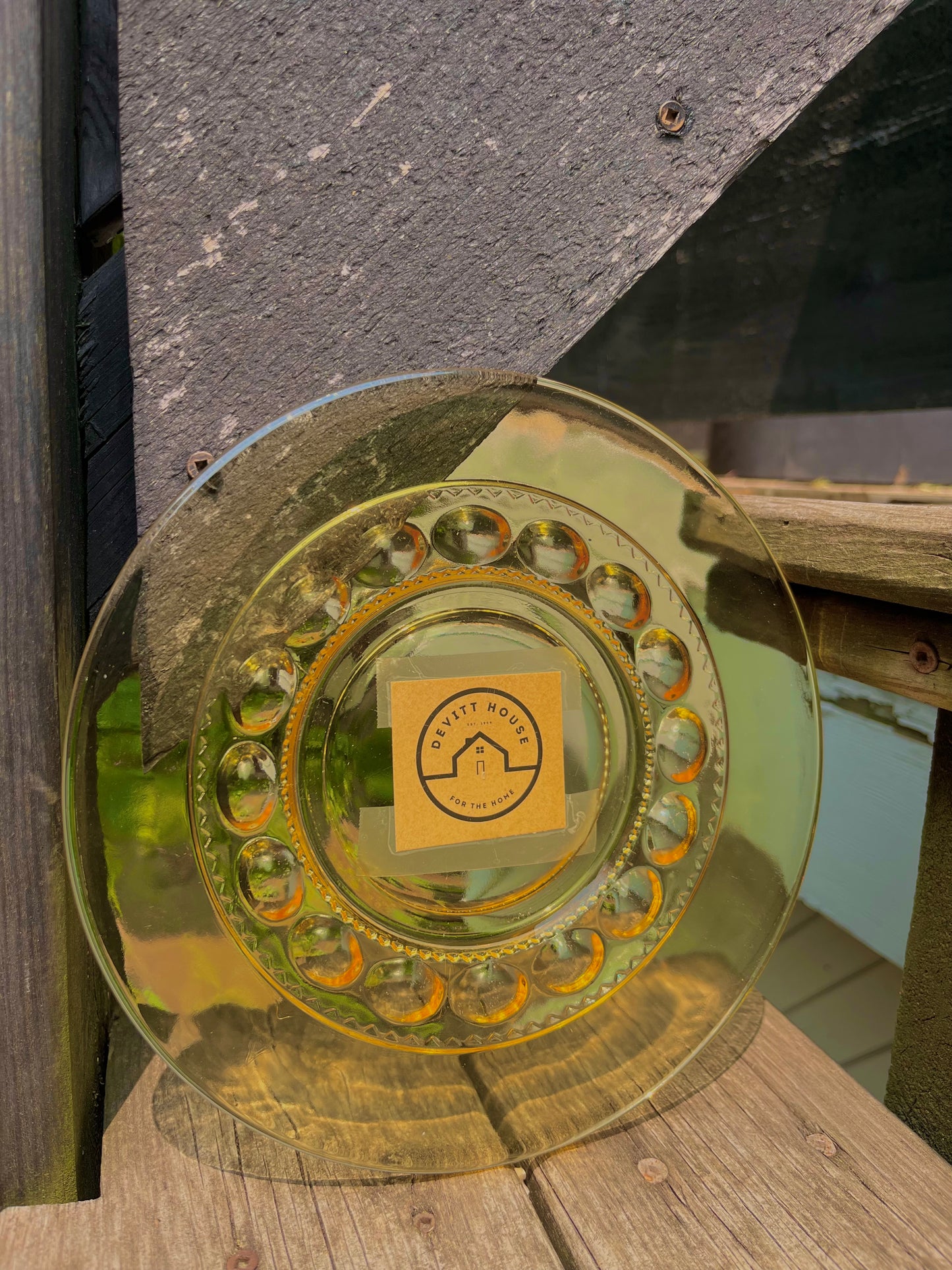 Vintage Depression Glass Tiffin Kings Crown Thumbprint