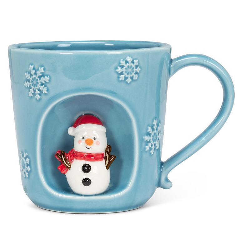 Snowman Indent Snowflake Mug