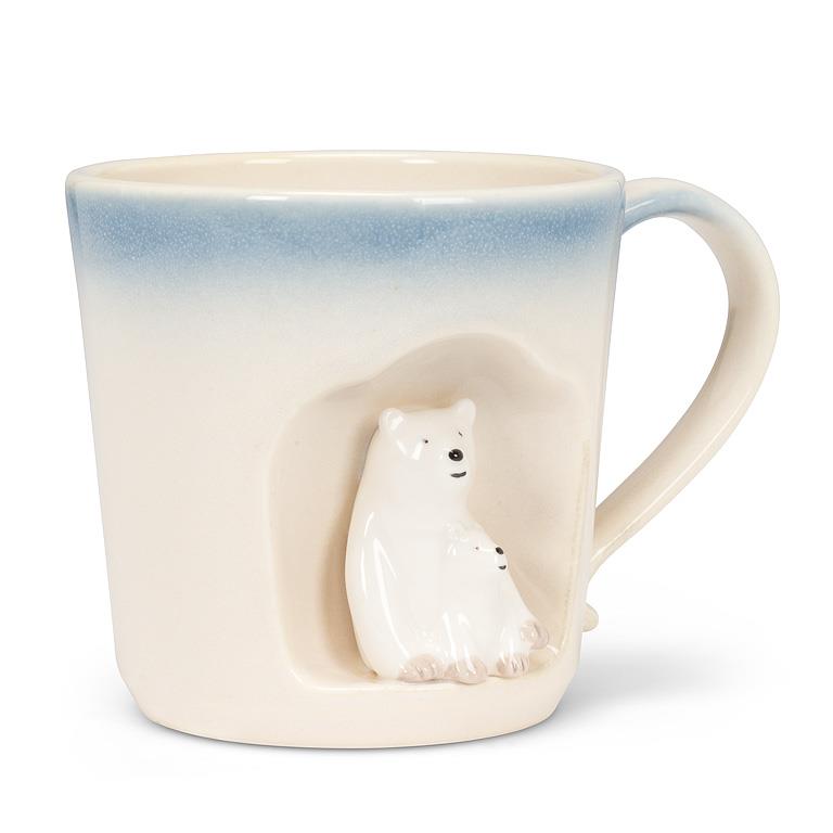 Ombre Taper Mug with Polar Bears