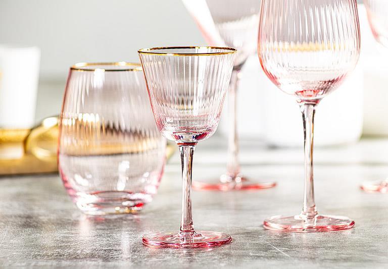 Optic Cocktail & Martini Glasses