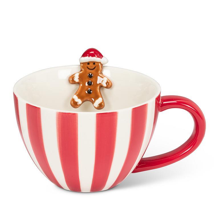 Striped Mug & Gingerbread Man