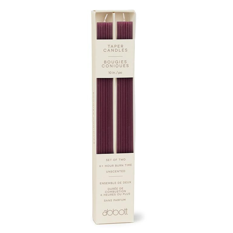 Ribbed Taper Candle Sets