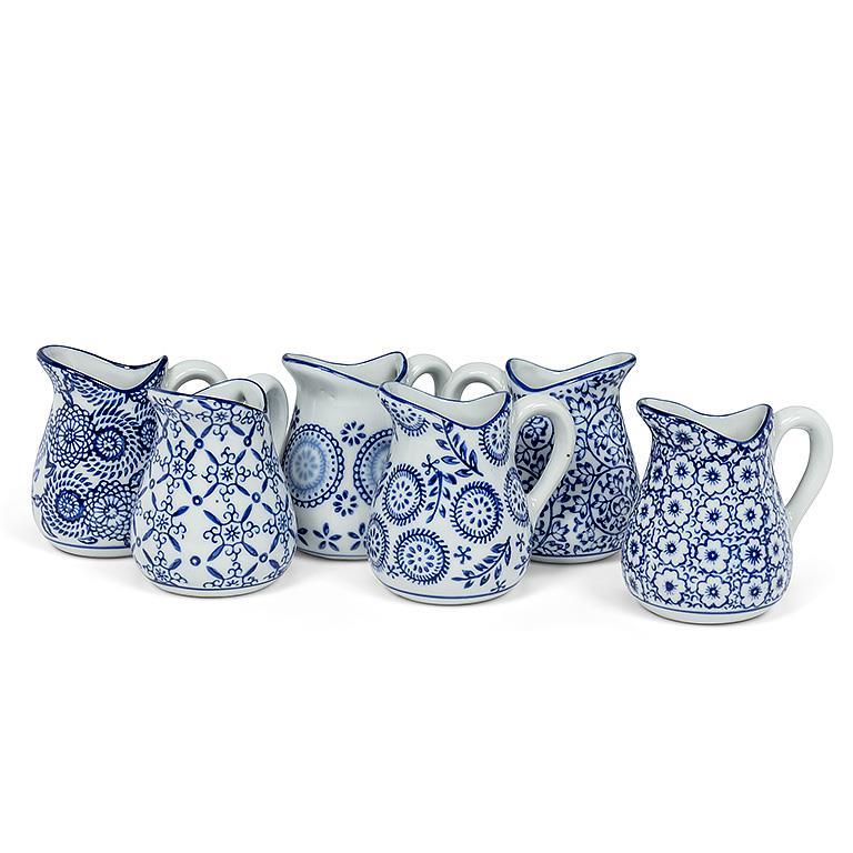 Blue & White Ceramic Jugs
