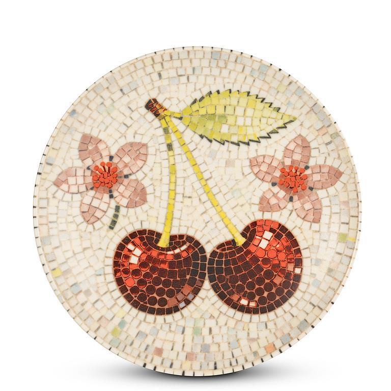 Cherry Mosaic Plate