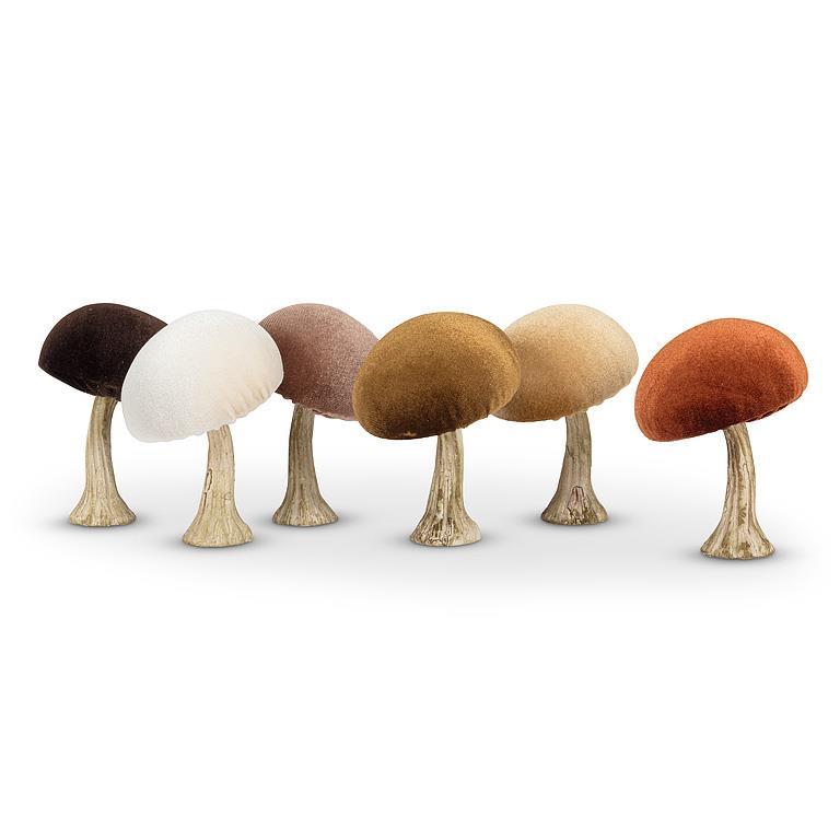 Velvet Mushrooms - Pack of 6