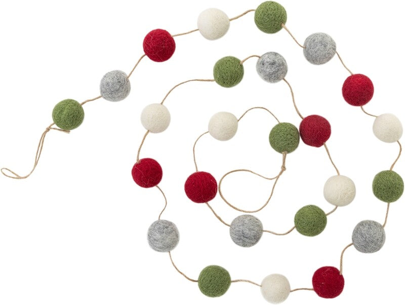 Felt Pom Pom Garland