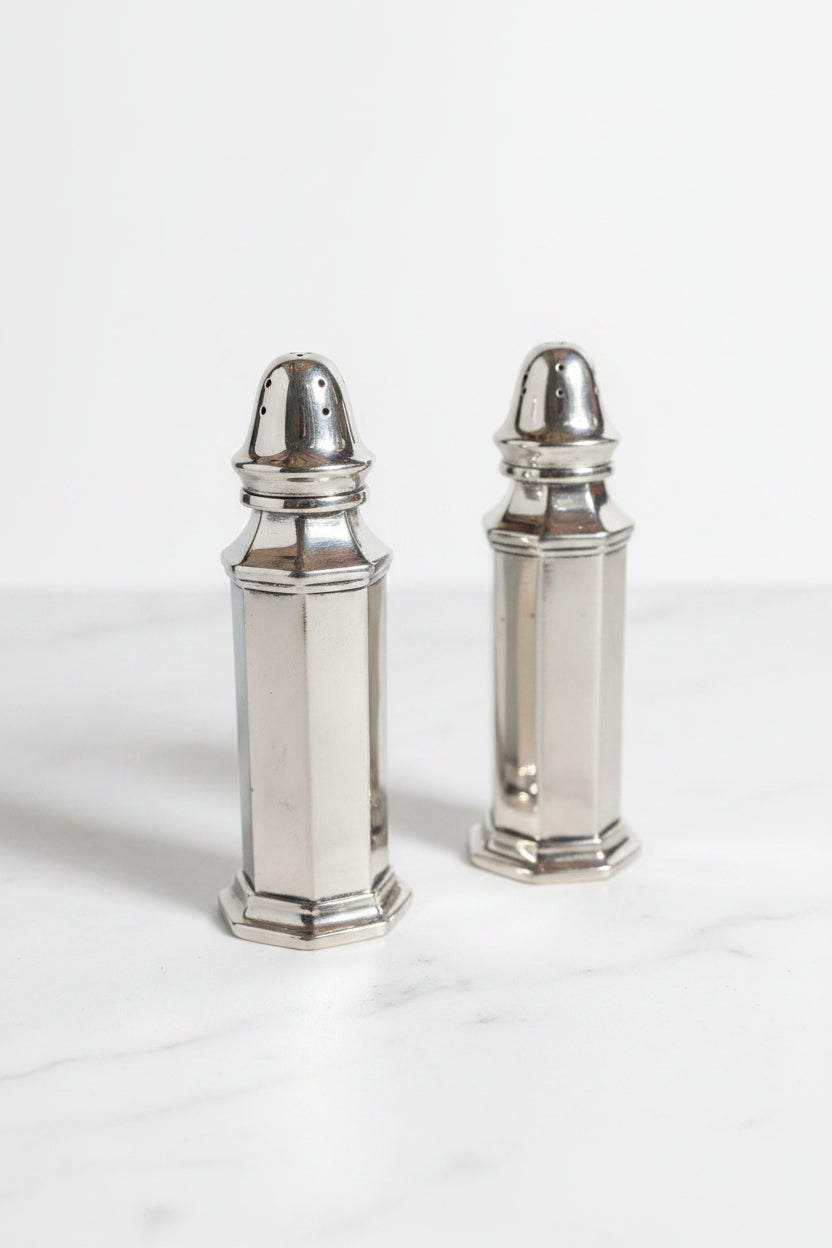 Vintage Shefield Salt & Pepper Set
