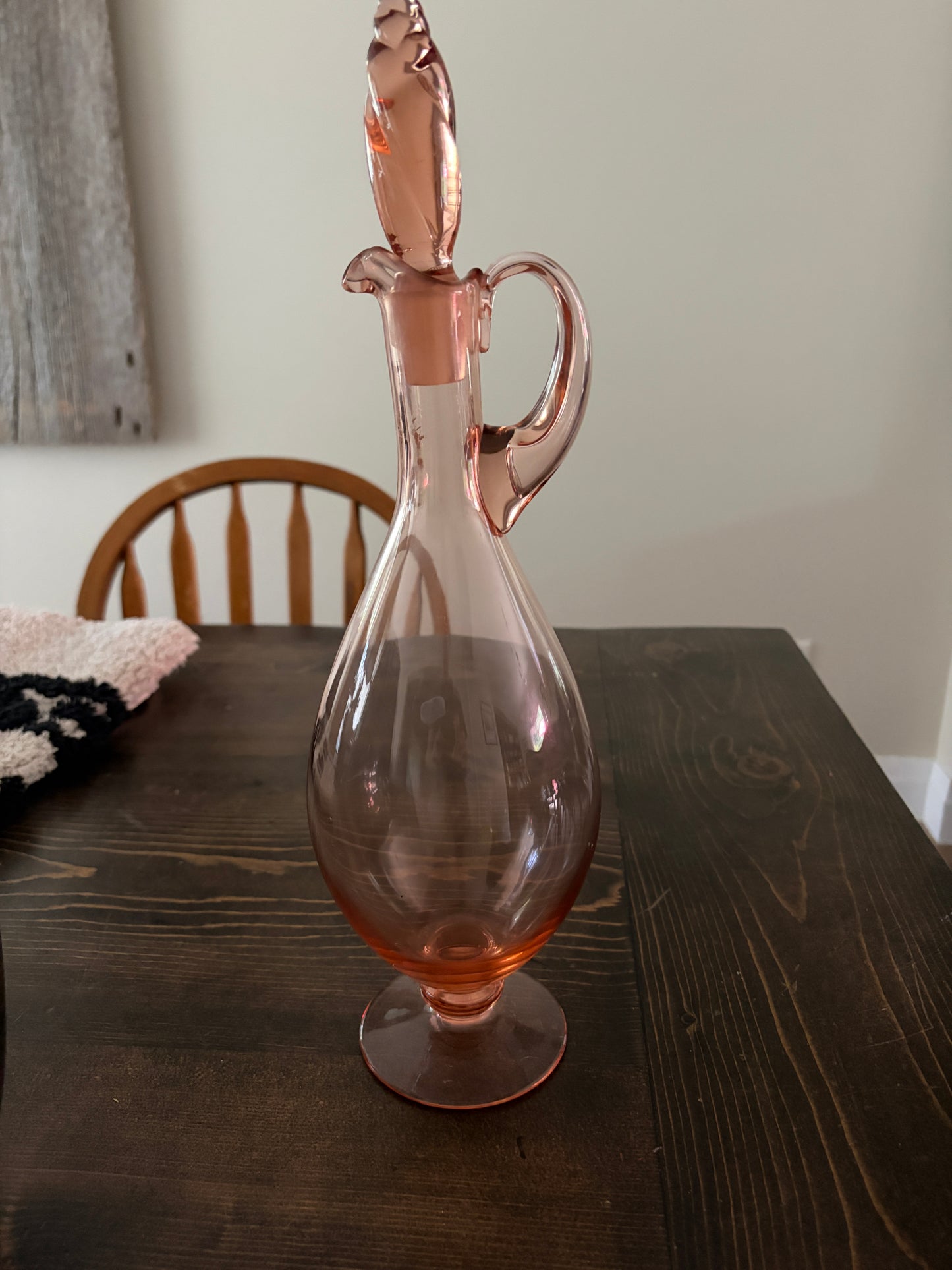 Depression Glass Pink Decanter