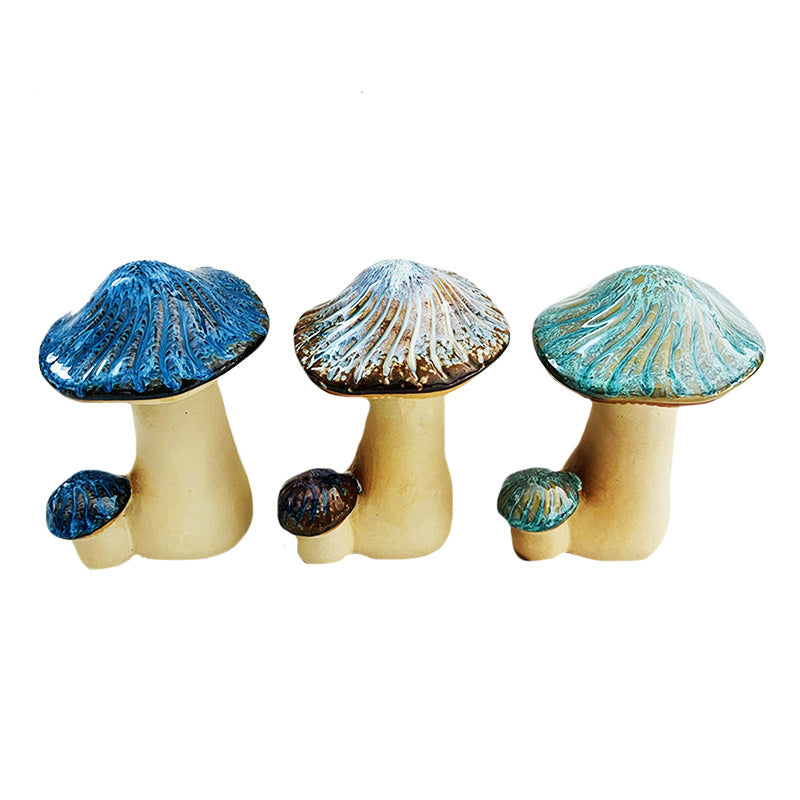 Ceramic Mushroom Duo