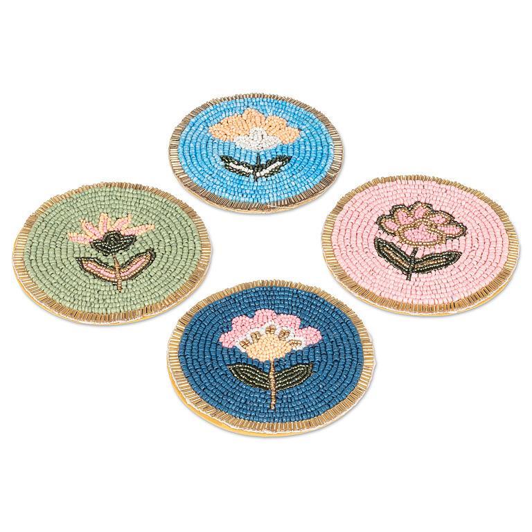 Beaded Coaster Set Of 4