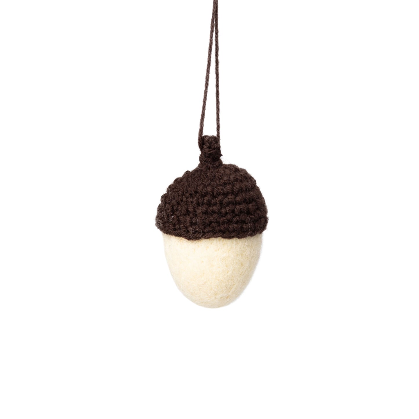 Felted Wool Acorn Ornament