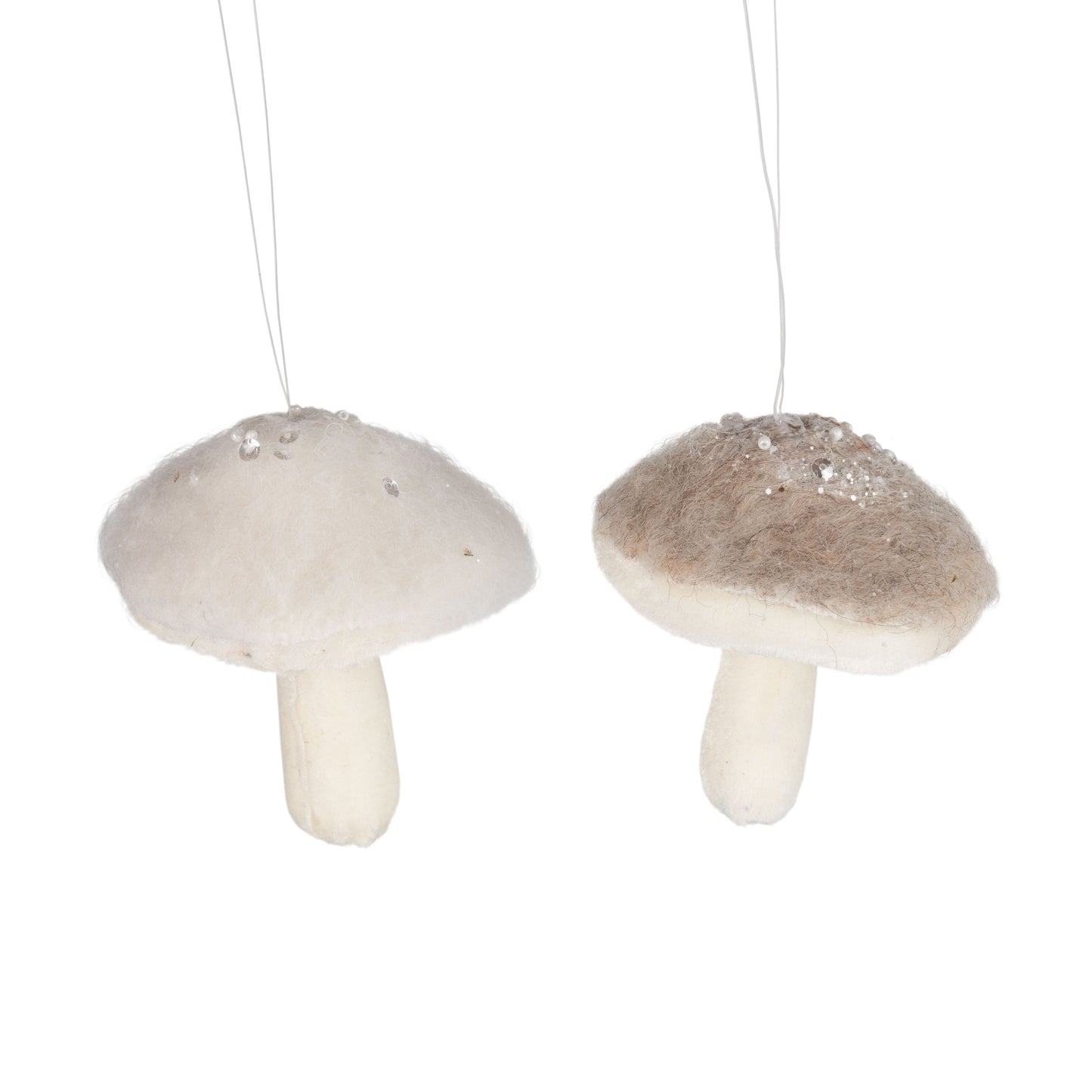 Felted Mushroom Ornaments
