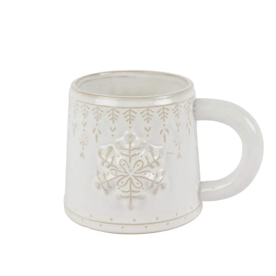 Festive Embossed Mug