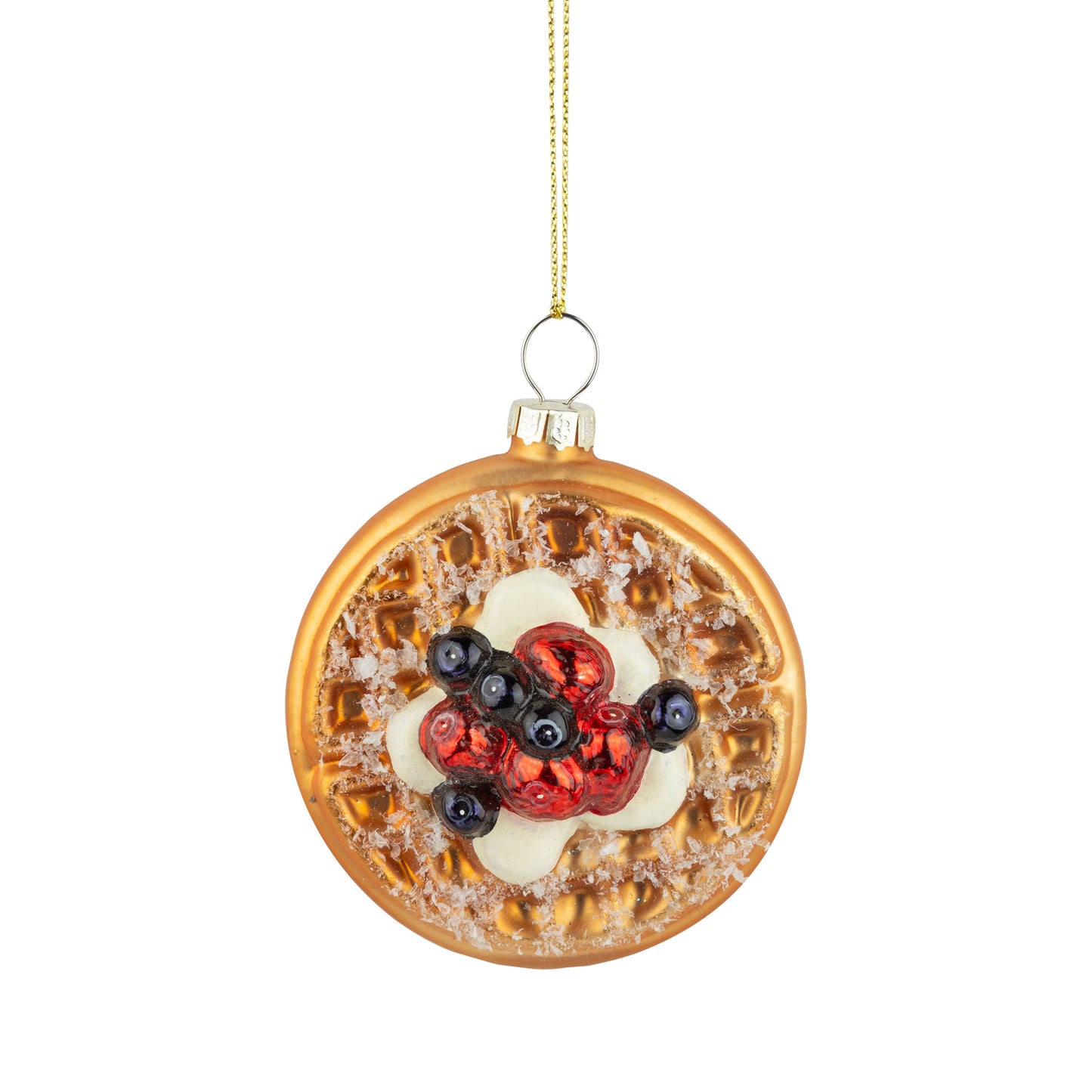 Waffle Glass Ornament