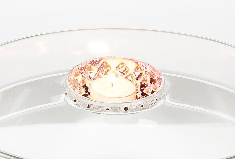 Glass floating candle holders