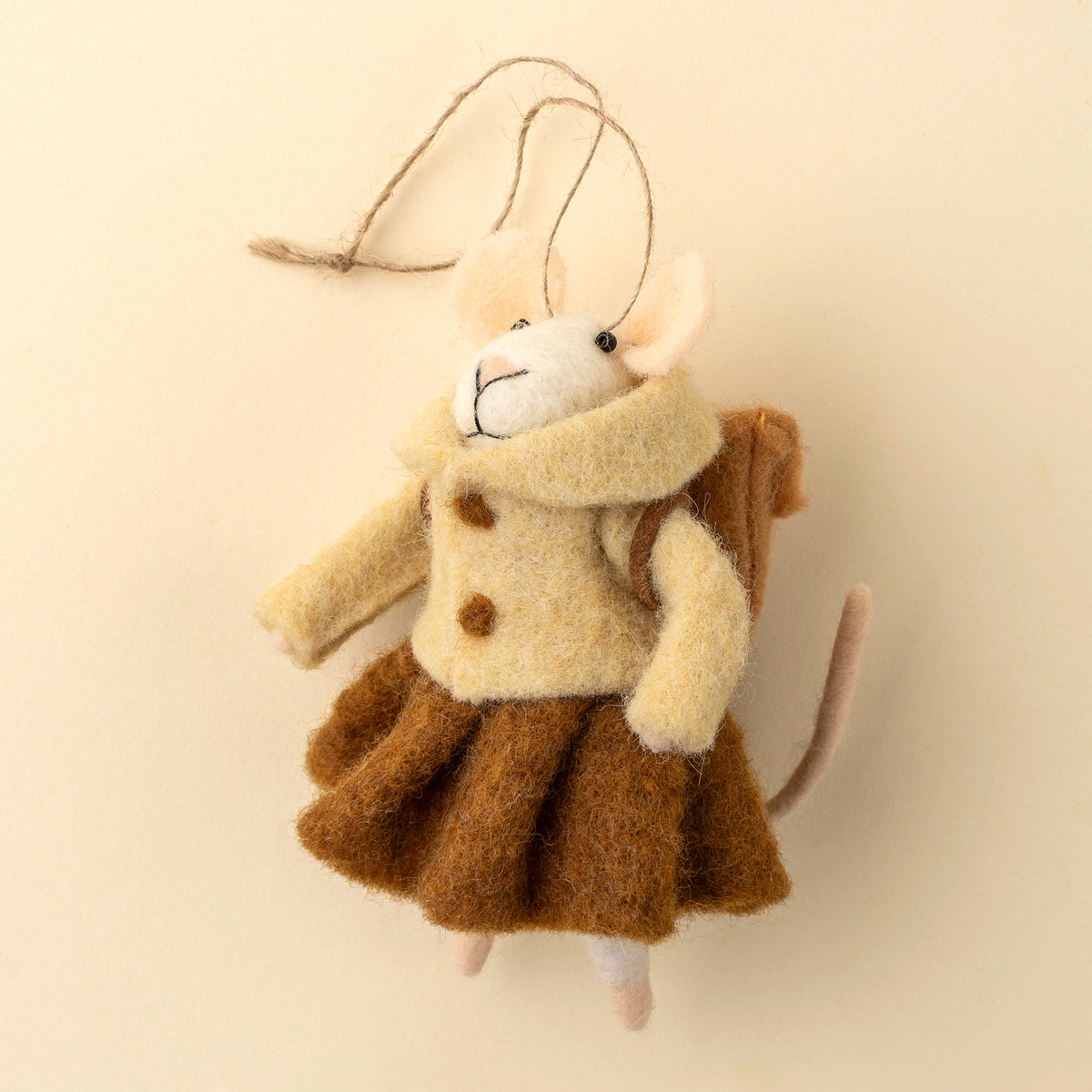Student Sally Felted Mouse Ornament