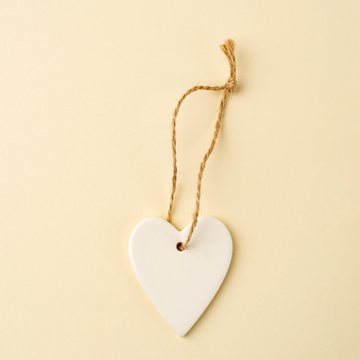 Porcelain Heart Ornaments