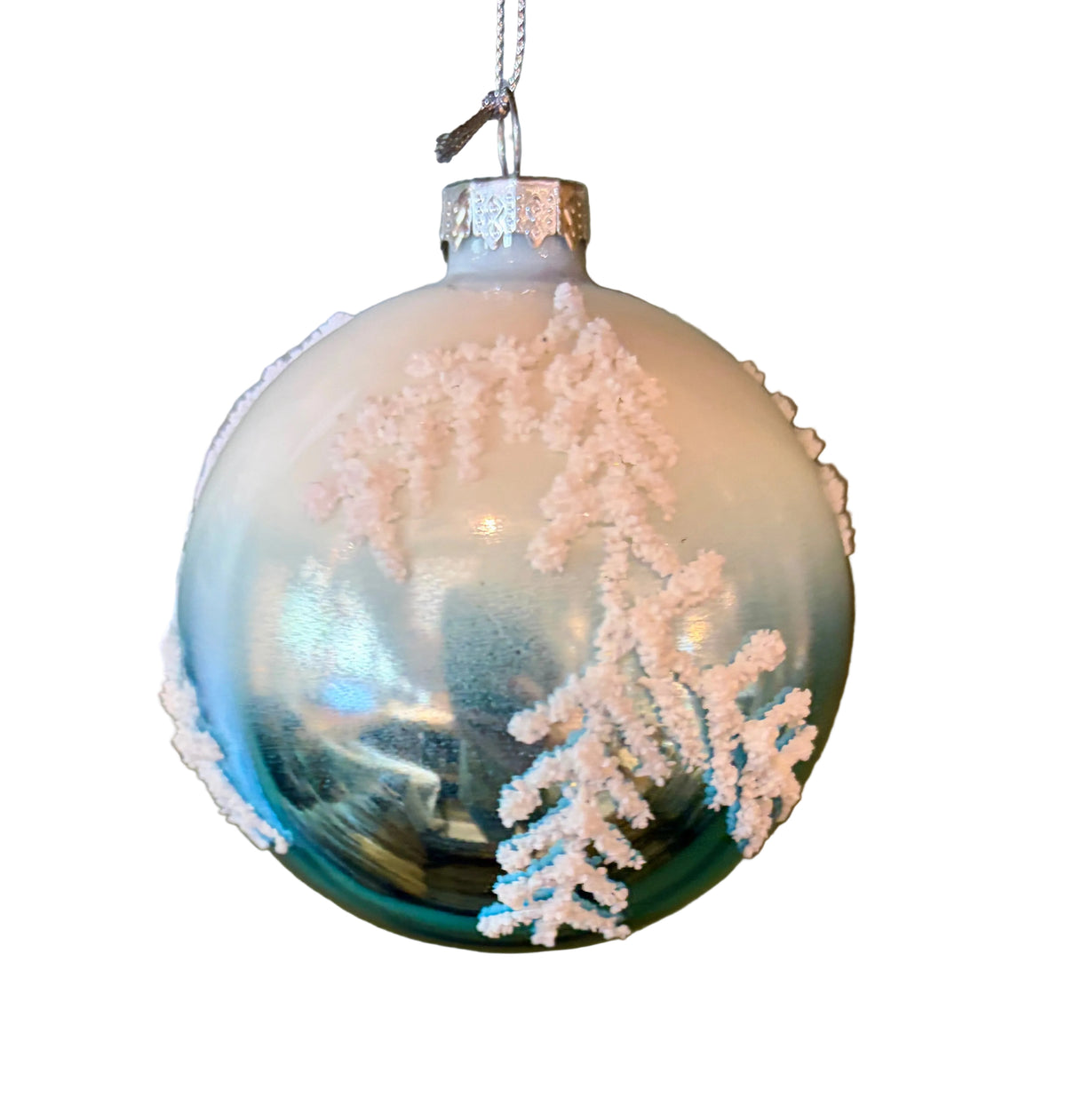 Snowy Blue 3" Ornament