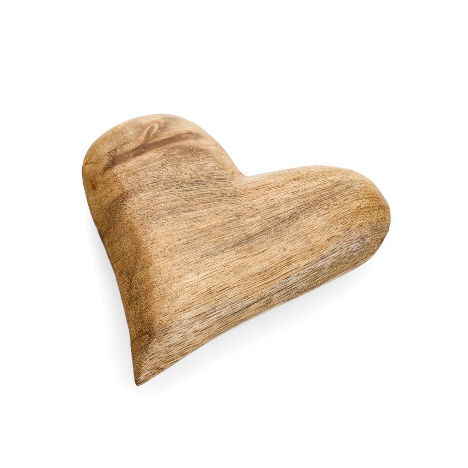 Wood Heart Decor Paperweight