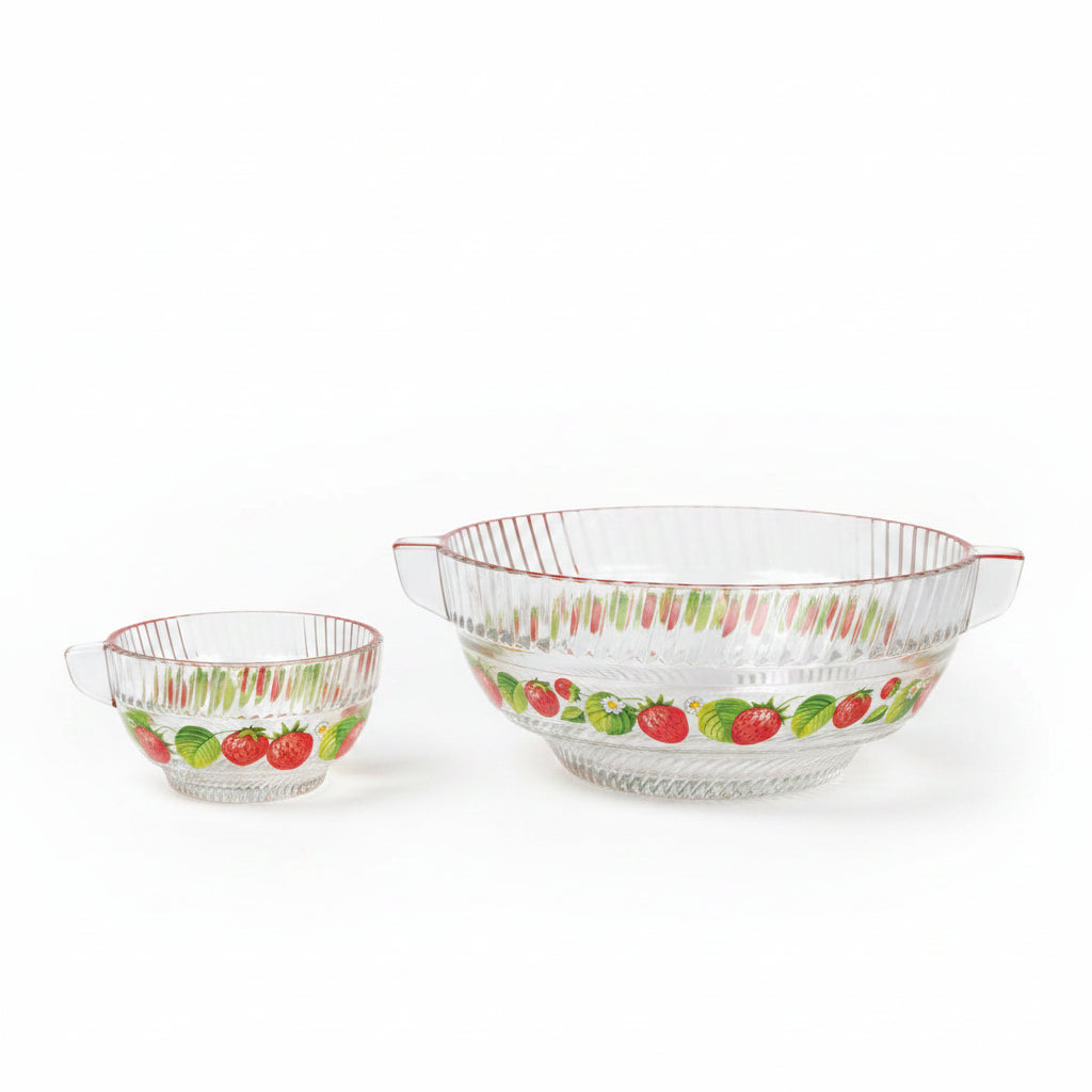 Vintage Strawberry Bowls - set