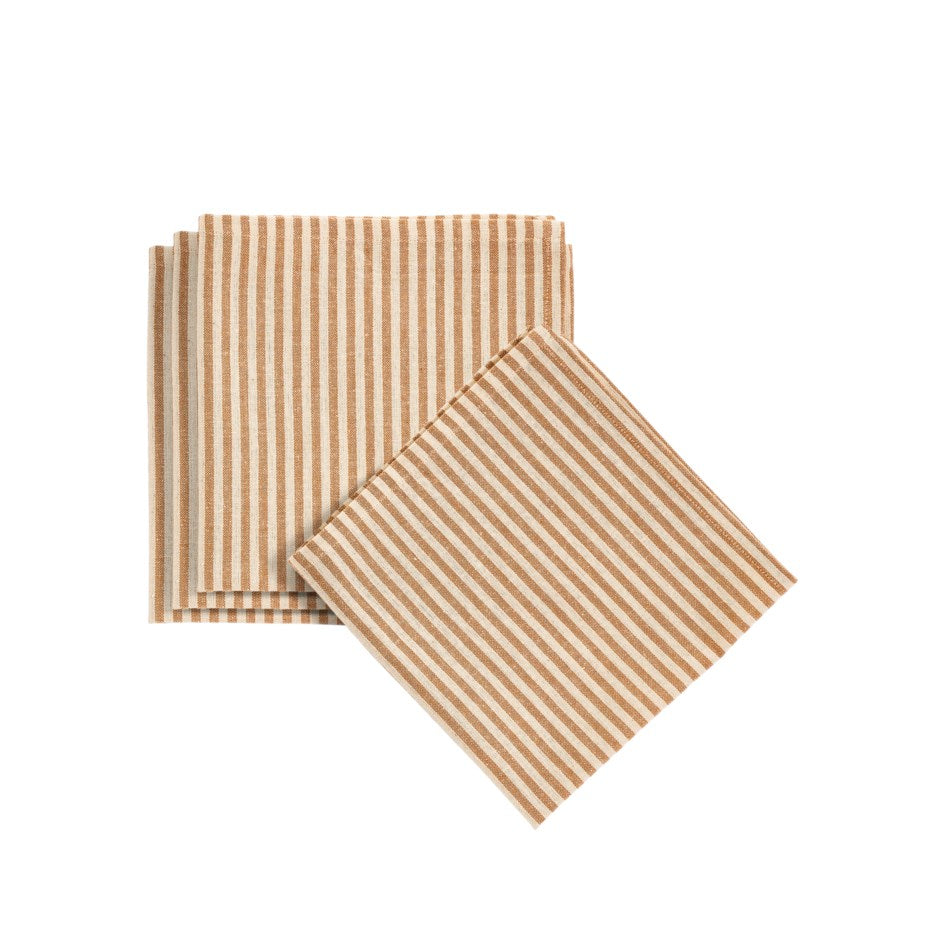 Cotton Striped Napkins S/4