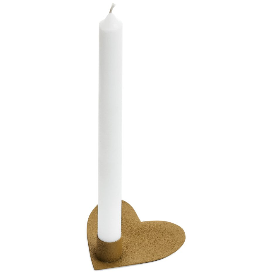 Gold Heart Candle Holder