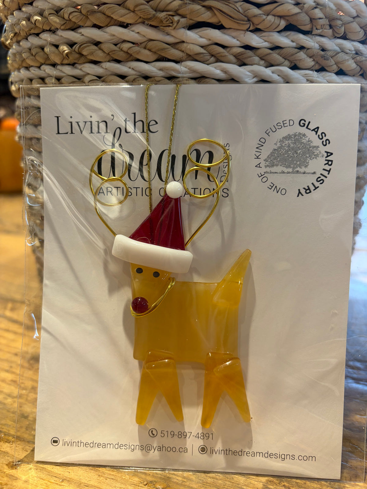 Locally Made Glass Fusion Ornaments