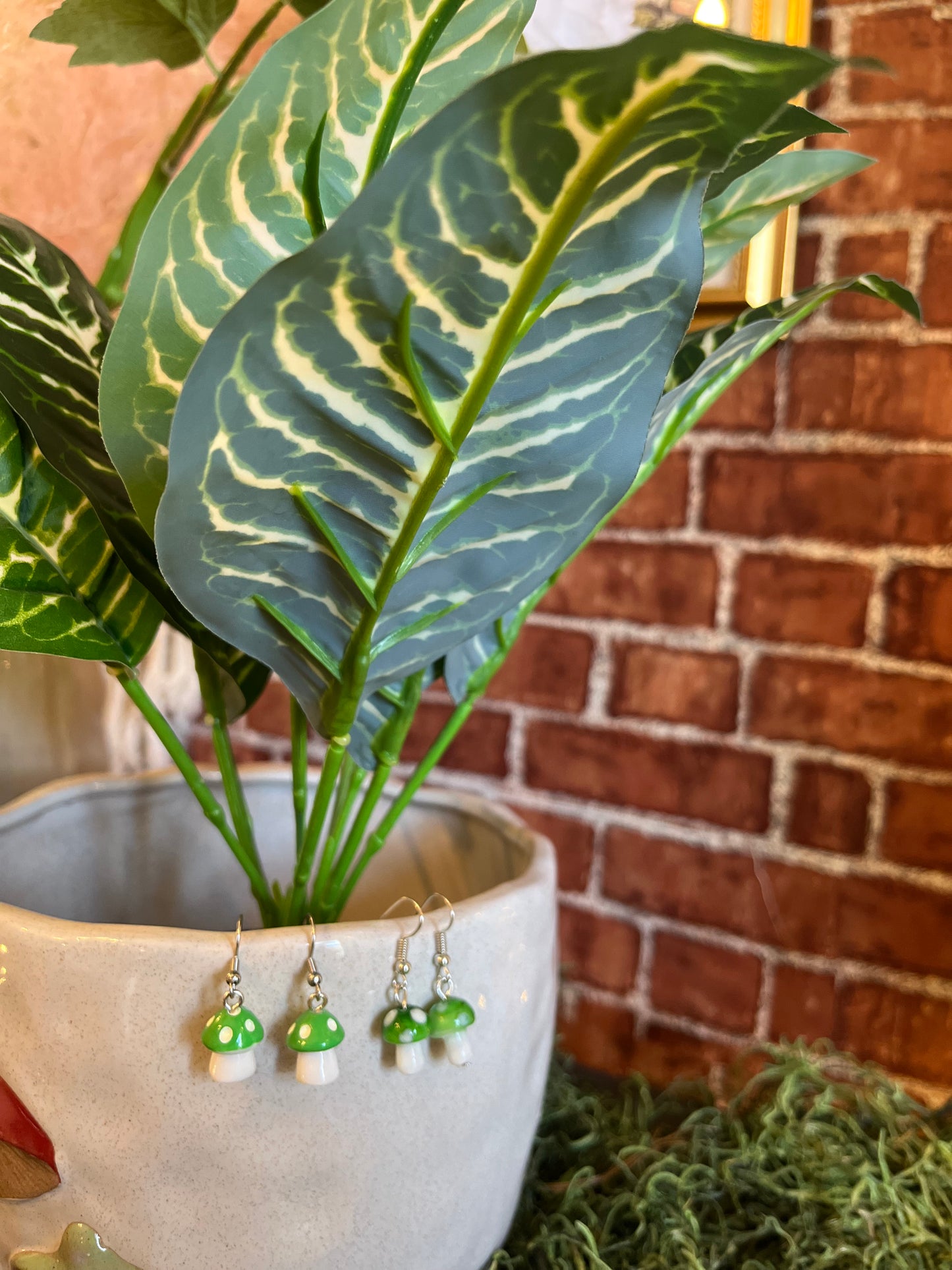 Mushroom Earrings and Pendants