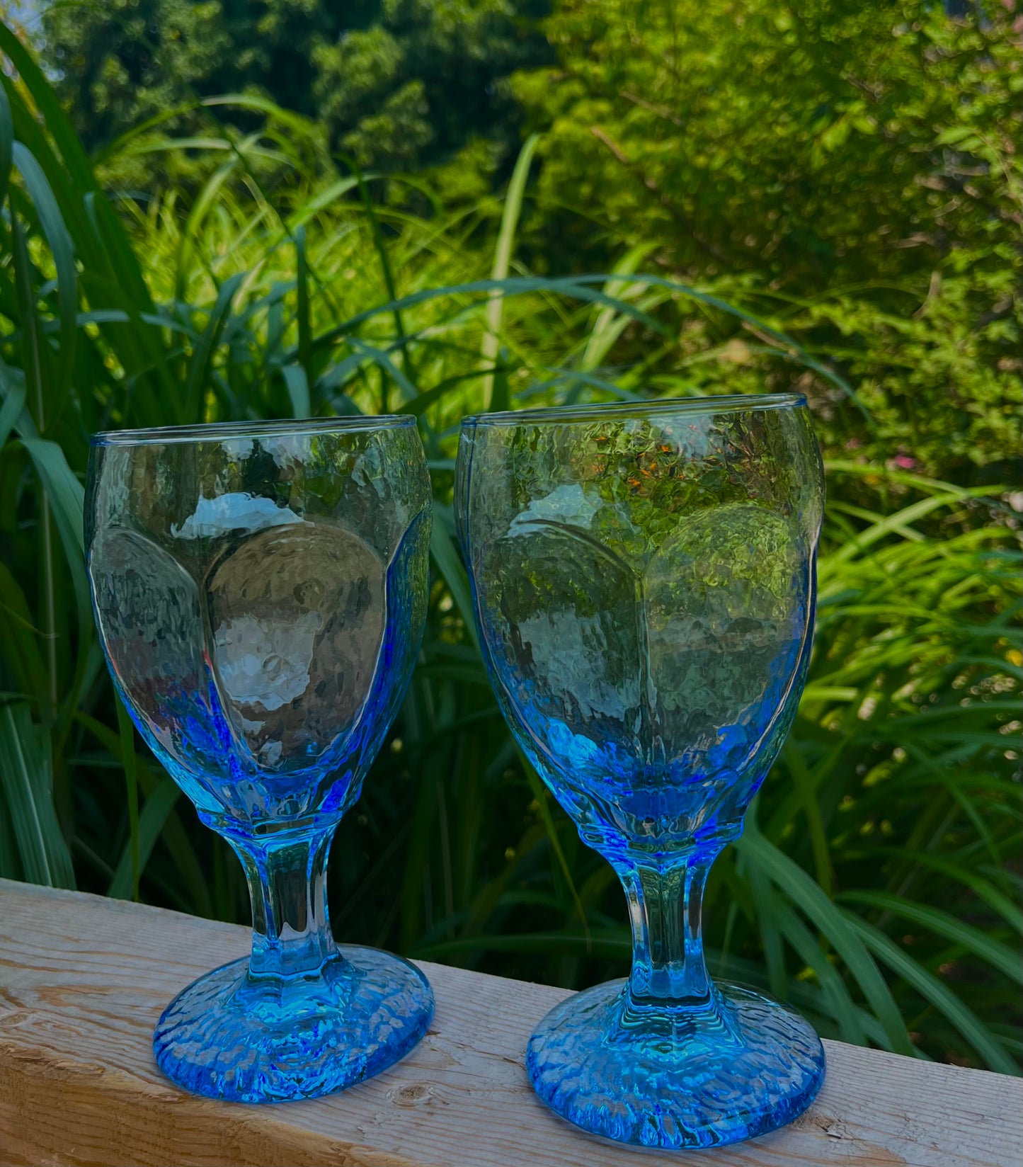 Blue Opaque Goblets