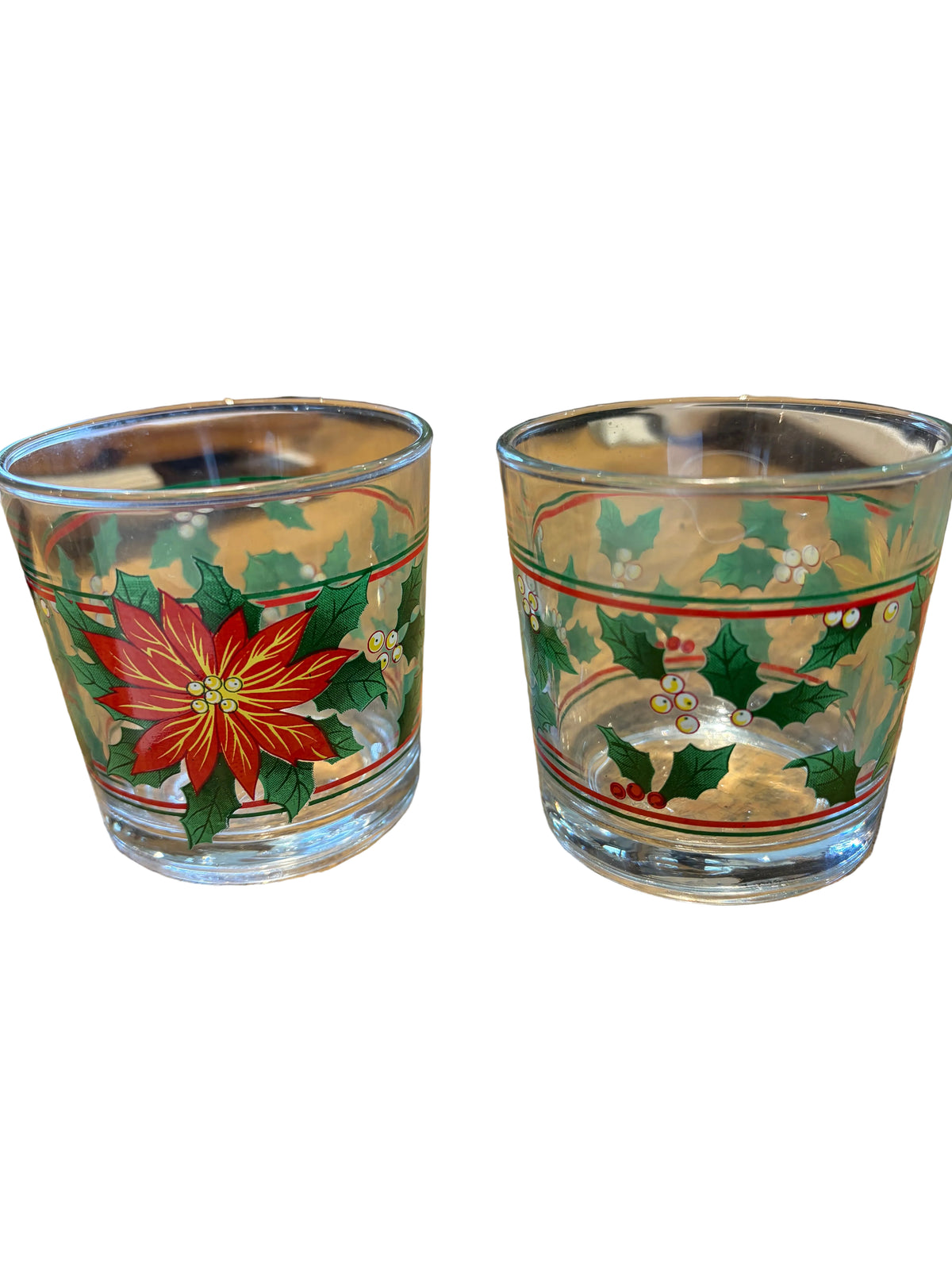 Vintage Christmas Glasses