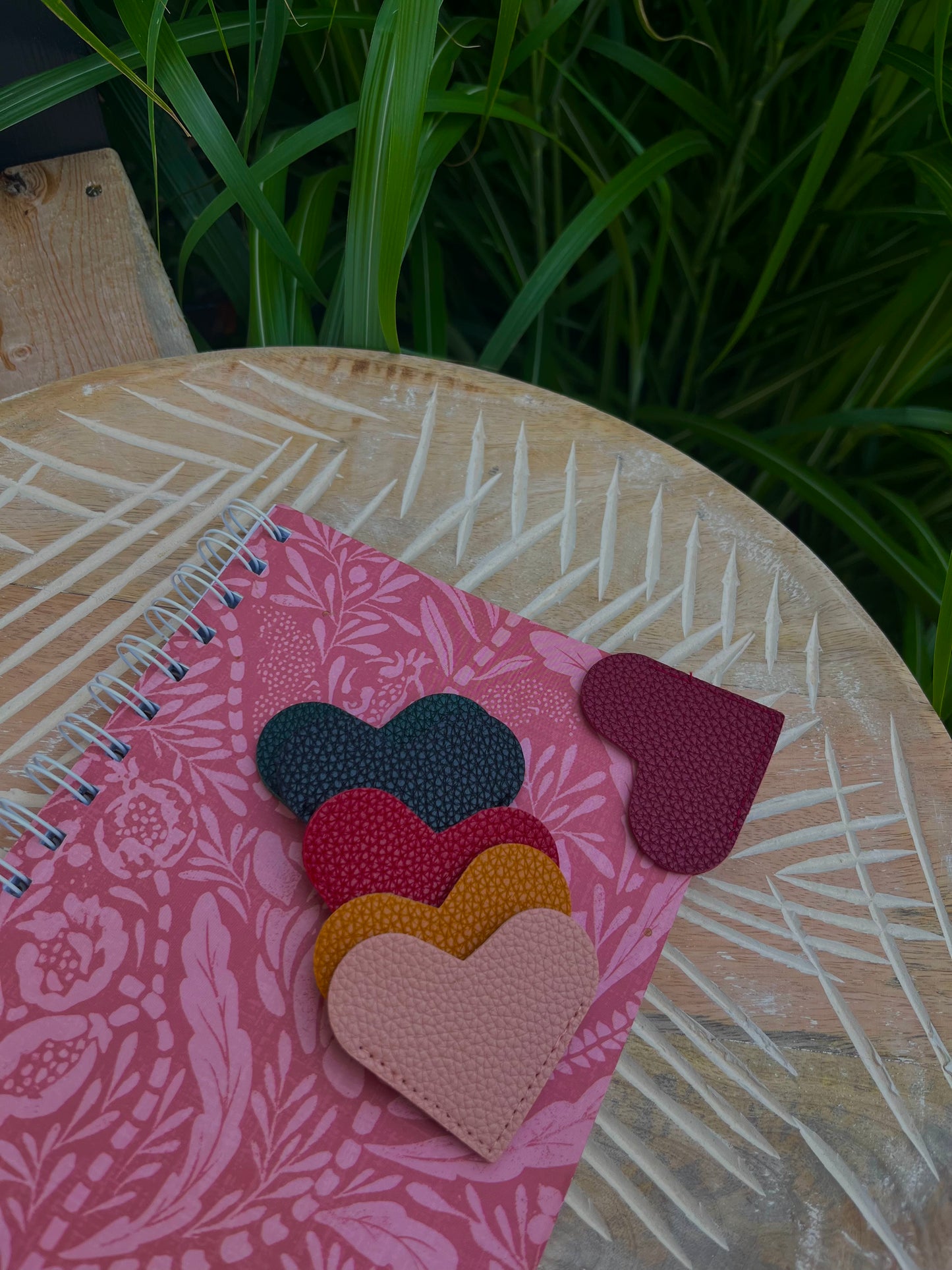 Leather Heart Bookmark