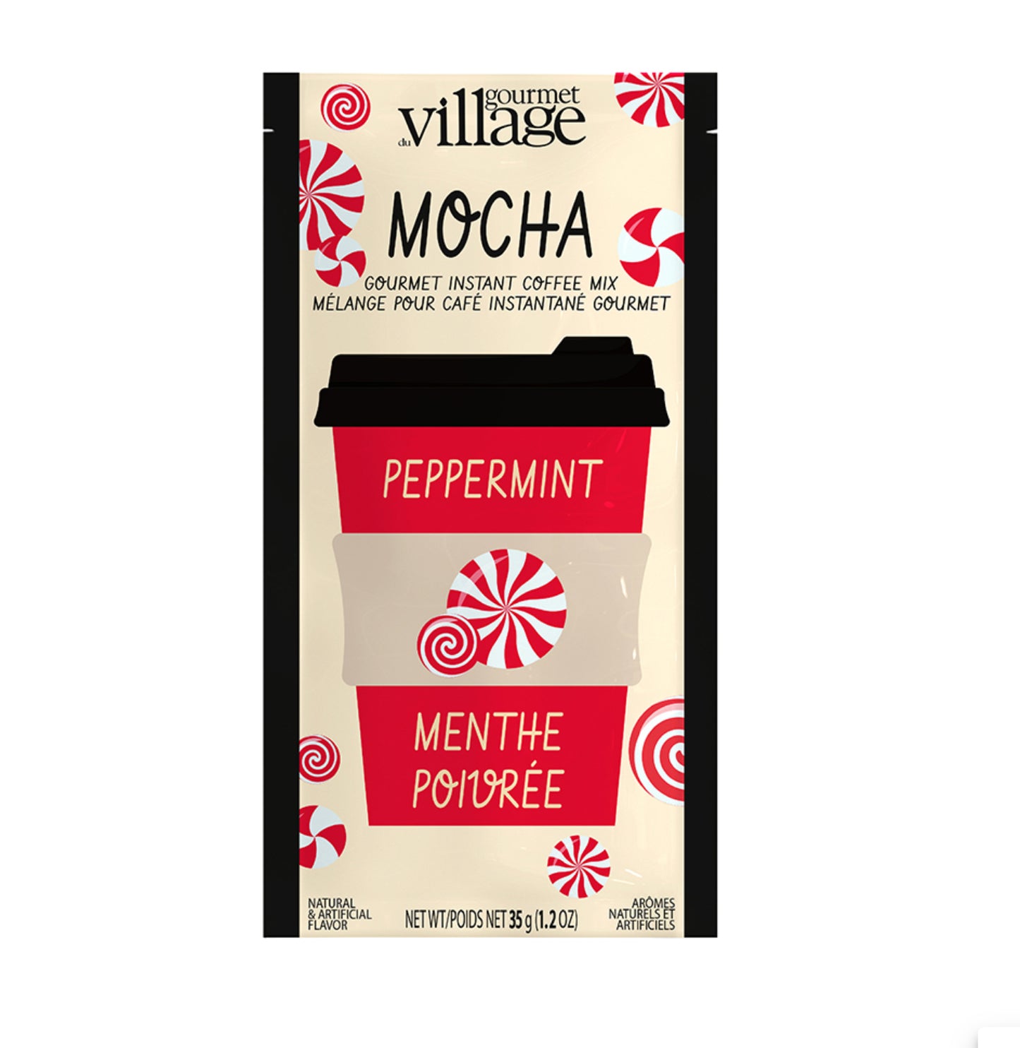 Mocha Peppermint Hot Chocolate