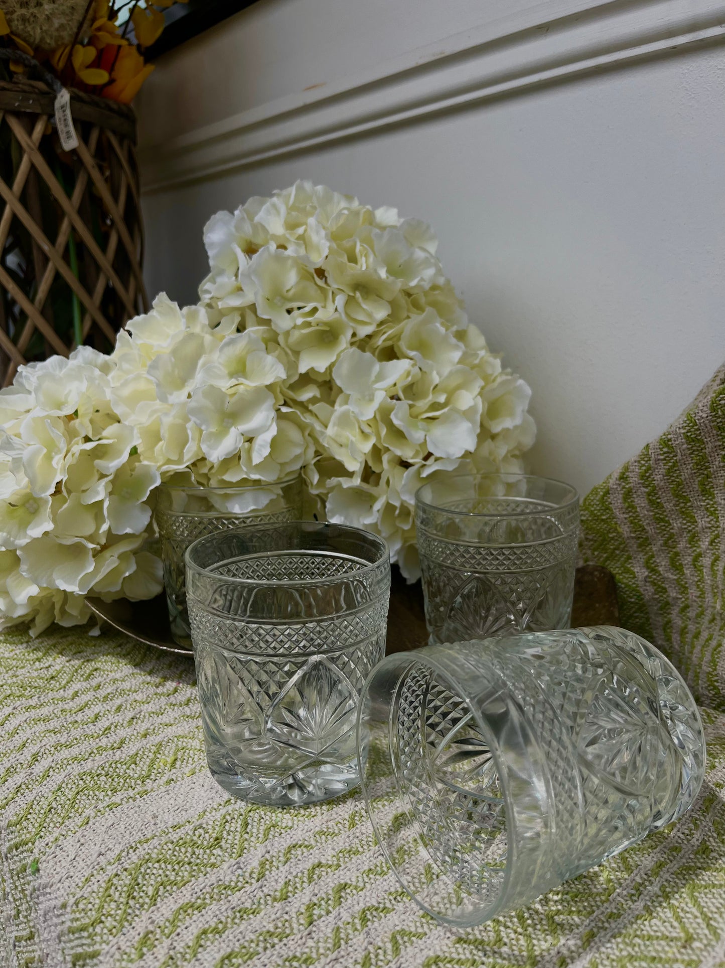 Vintage Crystal Whiskey Glasses