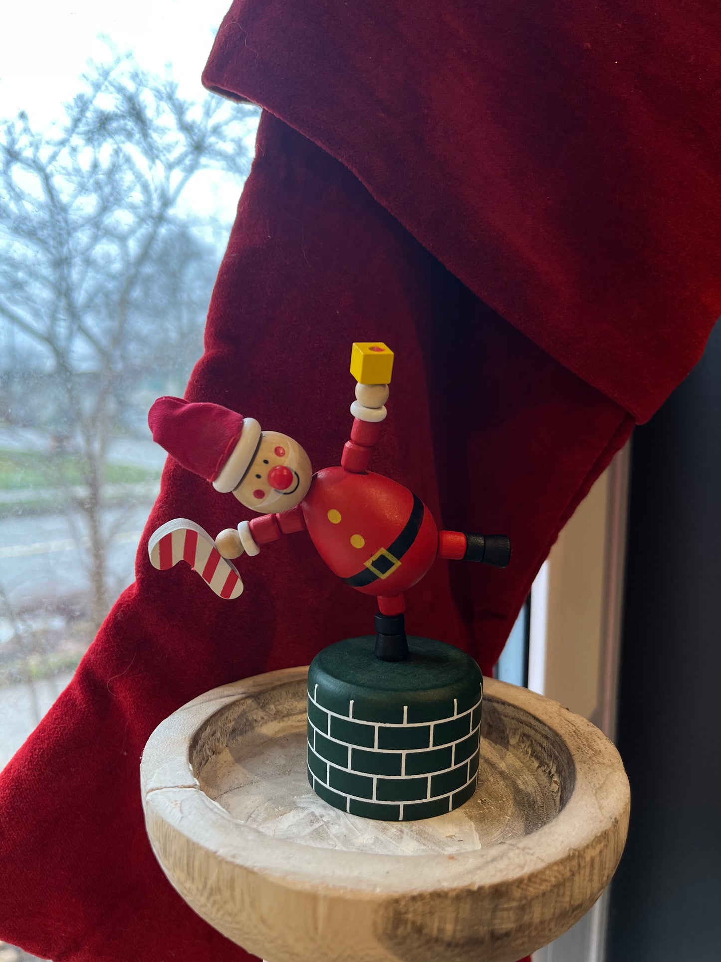 Santa Wooden Floppy Toy