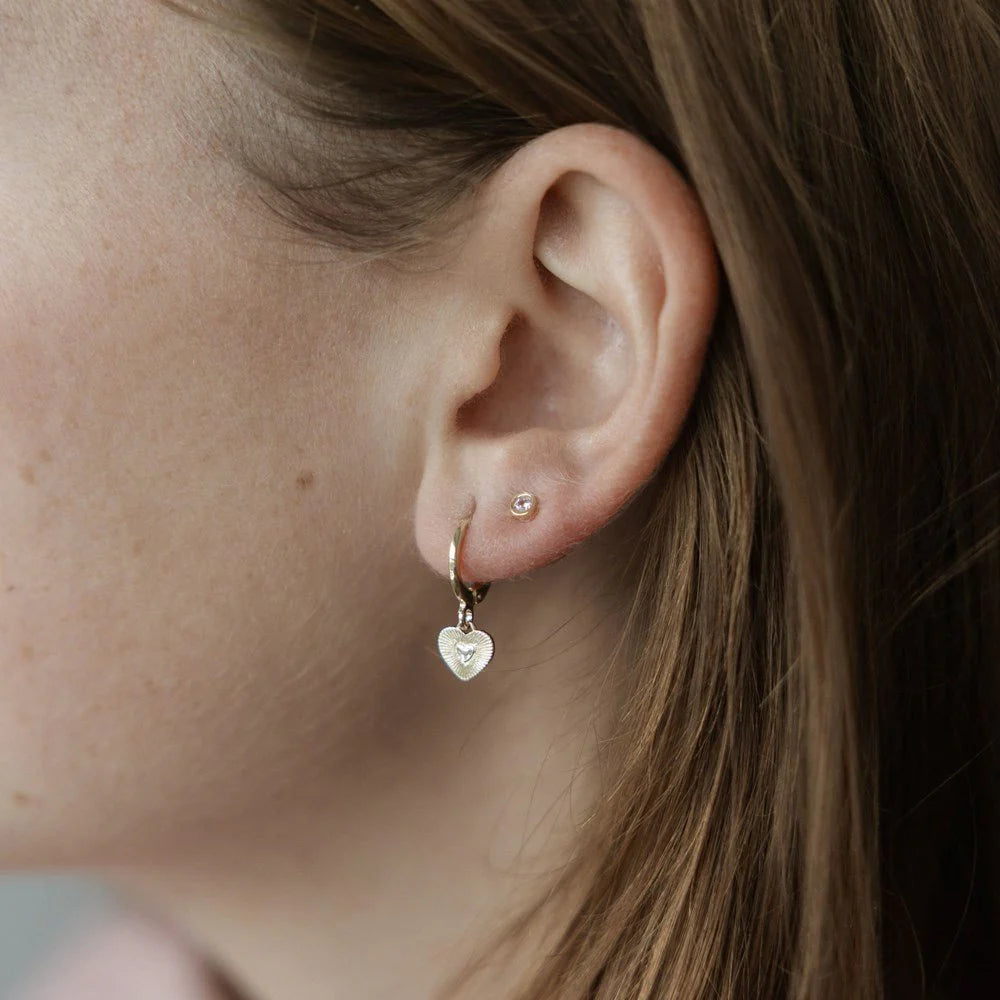 Sweetheart Duet Earrings Set - Square