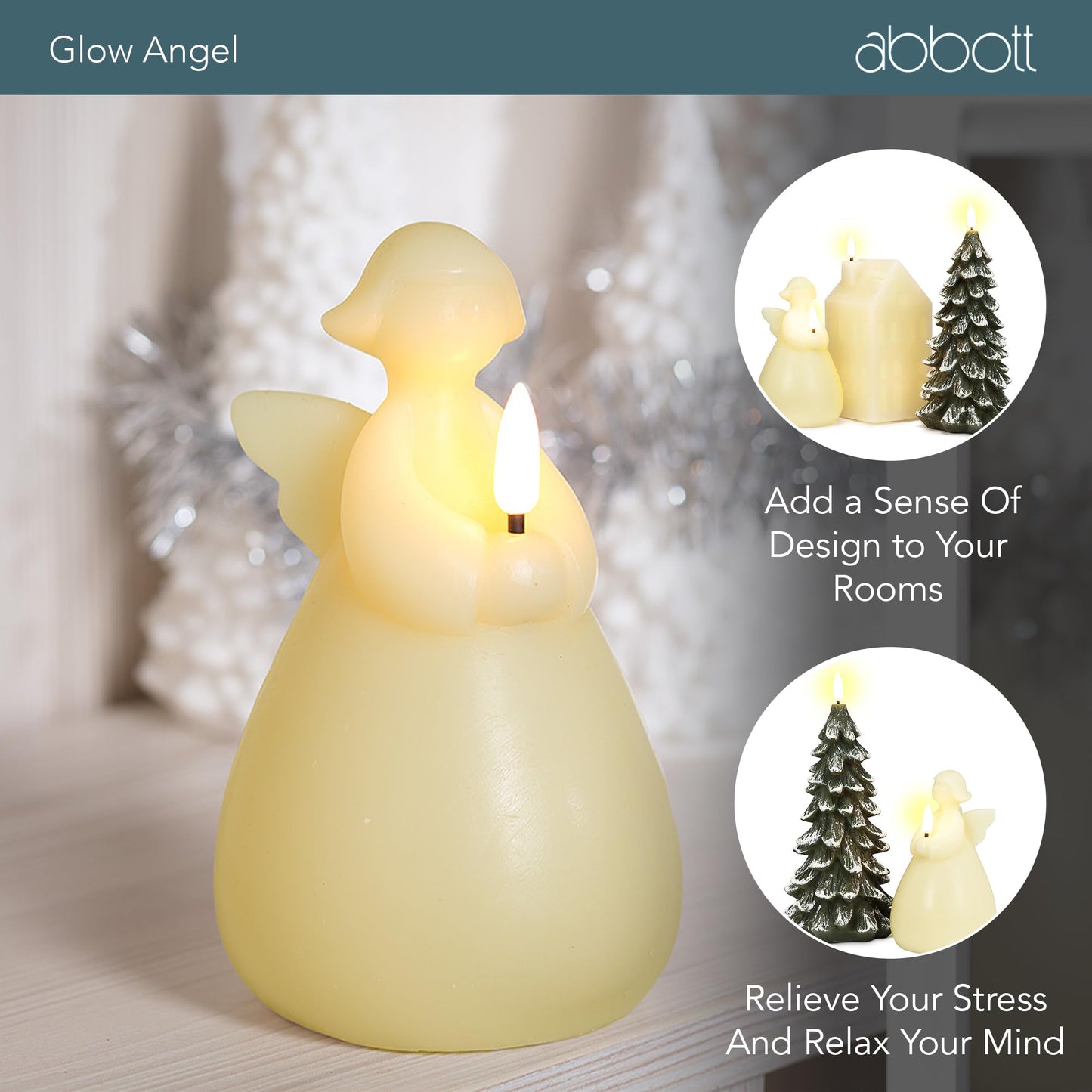 Led Wax Candle Angel