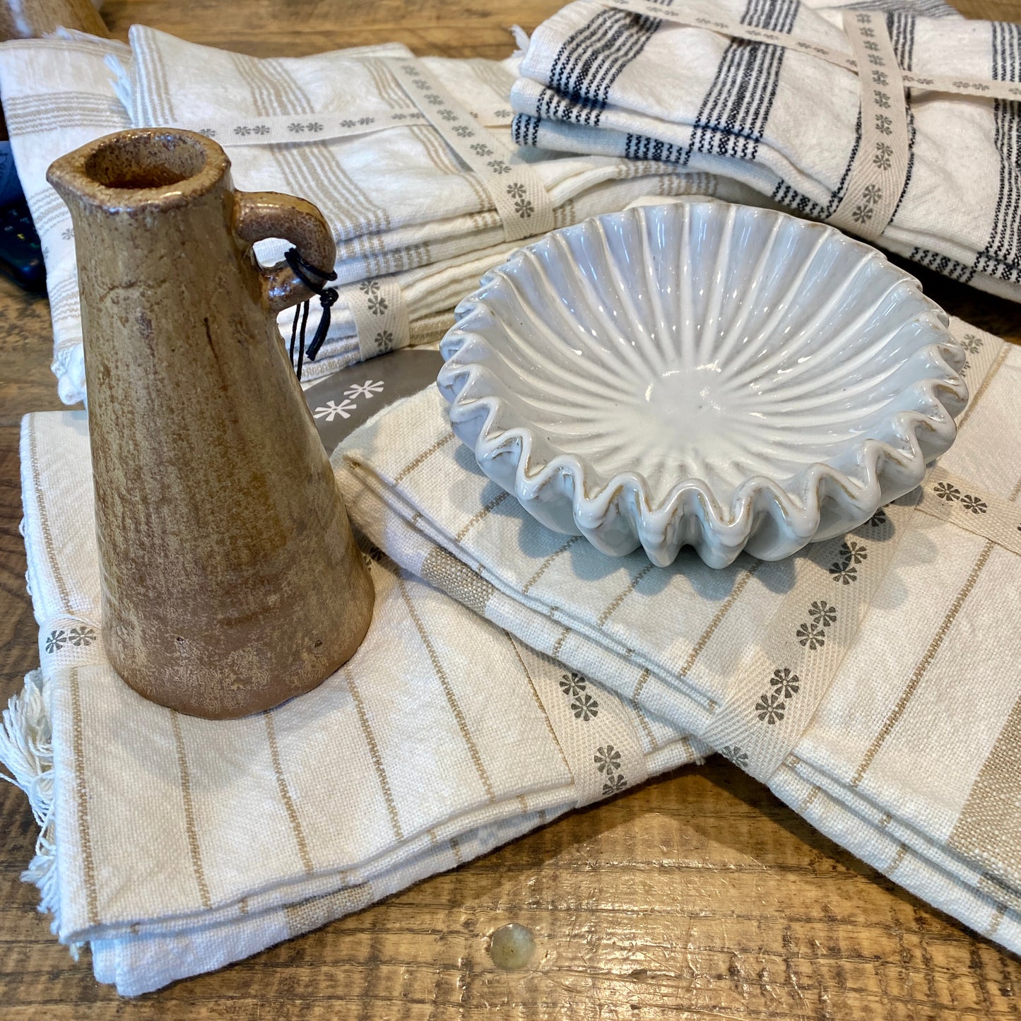 French Stripe Hammam Hand Towels