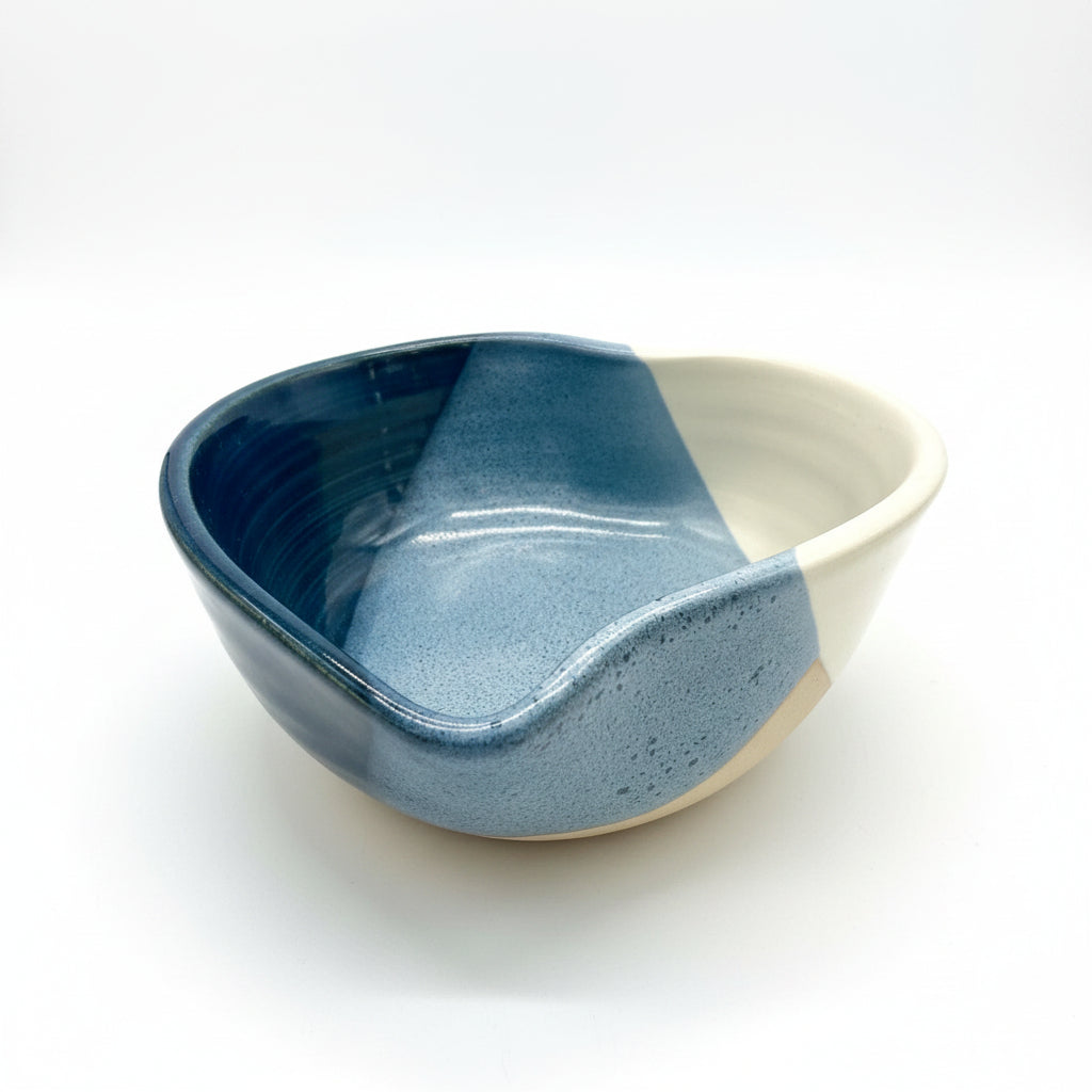 Blue Heart Shaped Studio Bowl