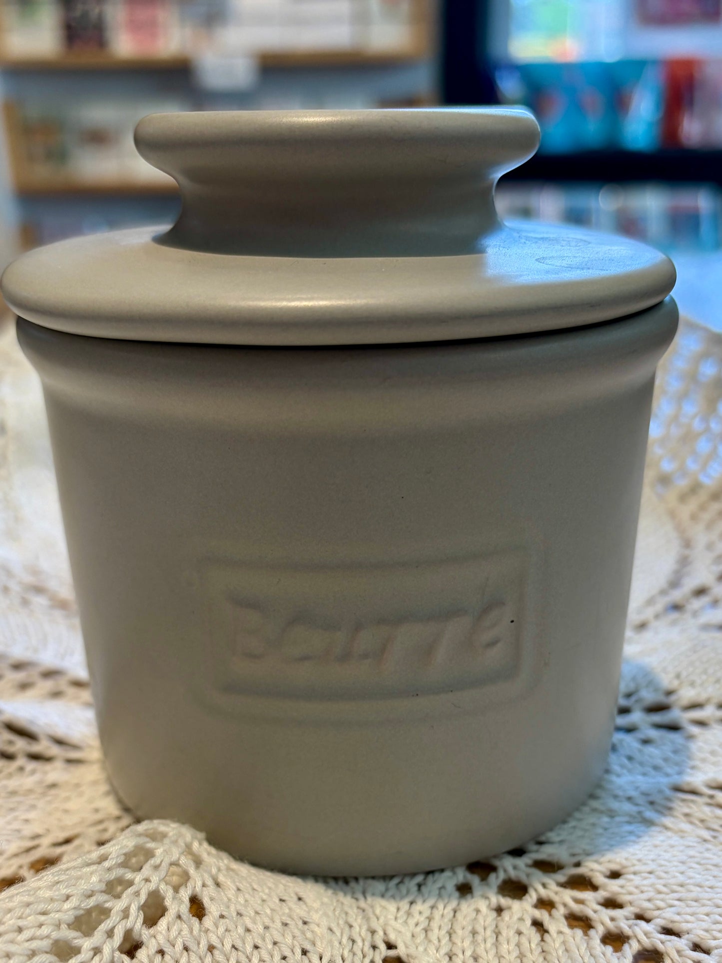 Matt Pale Grey French Butter Bell