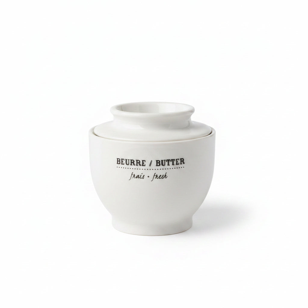 White Ceramic Butter Bell
