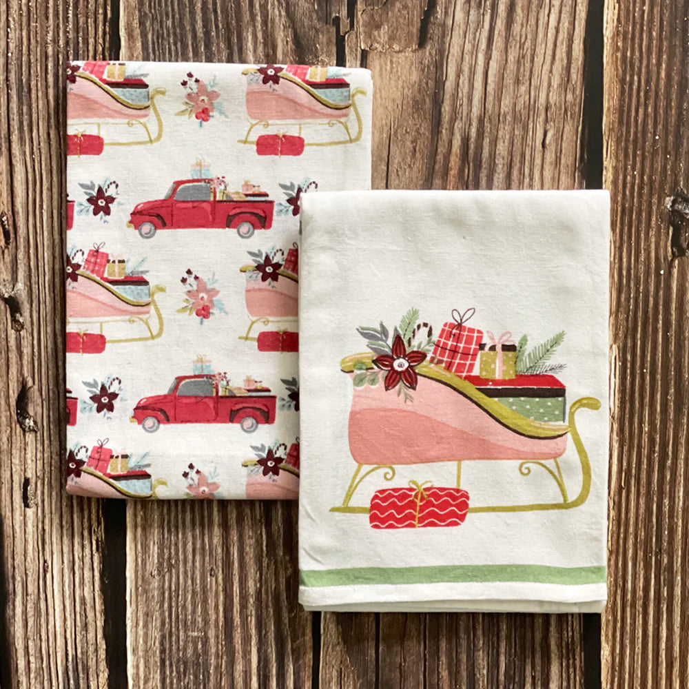 Christmas Vintage Tea Towel Set