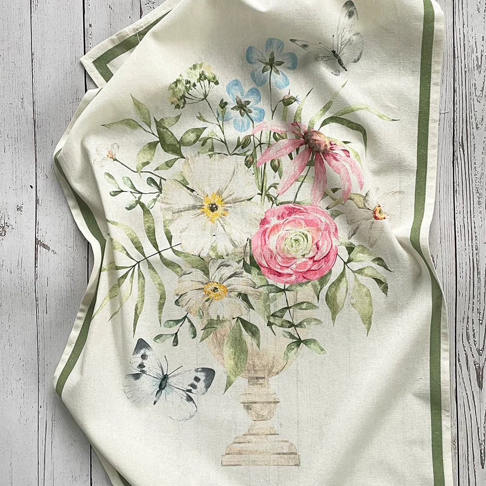 Flour Sack Cotton Printed Kitchen Towel Set of 2