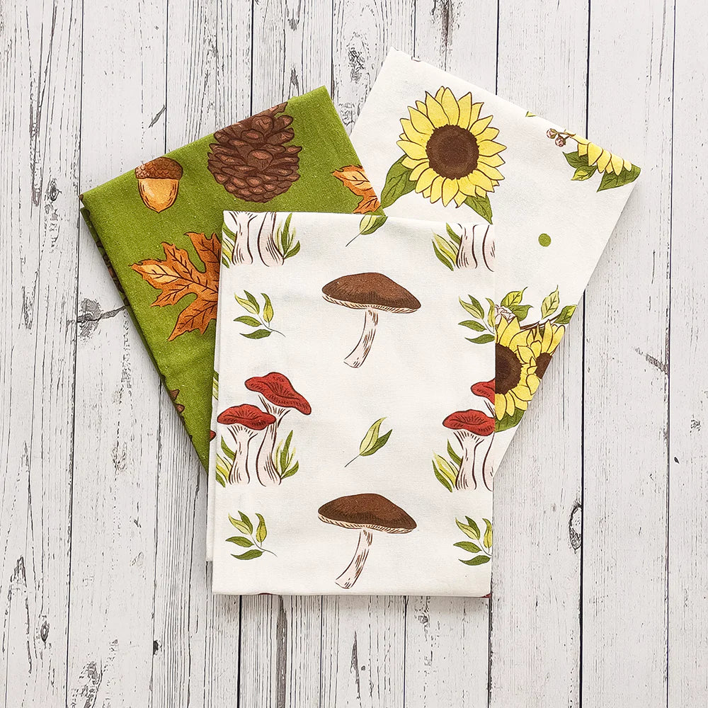 Fall Floursack Kitchen Towel S/3