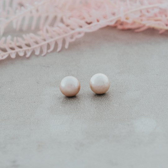 Pearl Studs, White or Grey, Glee