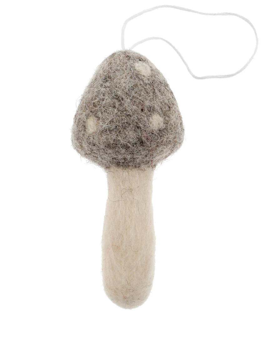 Felted Mushroom Ornaments