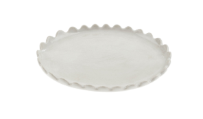 Scalloped Oval Plate