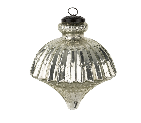 Giant Mercury Glass Ornaments