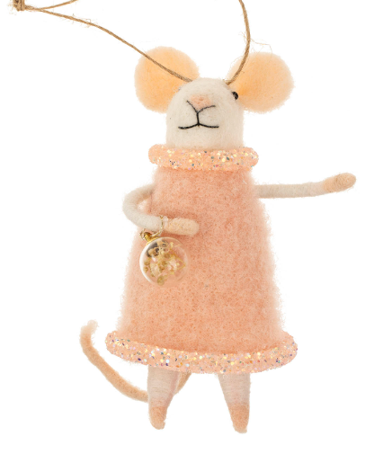 Bauble Bella Felted Mouse Ornament